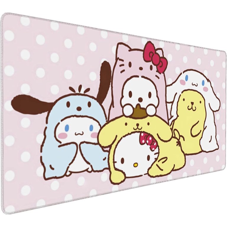 Anime Mouse Pad XXL - Hello Kitty Mouse pad - Kawaii Mouse Pad - Anime Pink  Desk Mat - Hello Kitty Desk Accessories - Gaming Mouse Pad Anime - Hello  Kitty Keyboard Desk Pad 