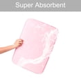 thumbnail image 3 of PiccoCasa Memory Foam Absorbent Bath Mat, Pink 24" x 16"/60 x 40cm(L*W), 3 of 6