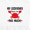 thumbnail image 4 of Inktastic Godson My Godfather Loves Me Girls Toddler Dress, 4 of 5