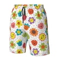 thumbnail image 5 of Naloa Cartoon Flowers Men's Beach Shorts, Surfing shorts, Swim trunks, Quick Dry Swim Trunks for Surfing Beach Fun - Large, 5 of 9