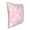thumbnail image 2 of Haiem Easter Cute Rabbit Print Velvet Soft Solid Decorative Square Throw Pillow Covers Set with Elegant Piping Christmas Cushion Case for Sofa Bedroom Car-20"x20", 2 of 8