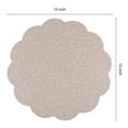 thumbnail image 4 of Unique Bargains Set of 6 Flower Placemats for Kitchen Beige 15*15in, 4 of 7