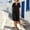 *Black, variant on ClodeEU Women's V Neck Short Sleeve Dress with Pockets, Solid Color Casual Summer Tunic Dress Black,Women's Plus L