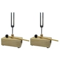 thumbnail image 1 of 2X Tuning Fork 512HZ Vibration with Wood Resonator Box Experimental Instrument for Sound Therapy, Yoga,, 1 of 7