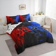 thumbnail image 3 of Castle Fairy Futuristic Cubes Gamepads Twin Bedding Sets,Gamer Bedding Comforter Set, 3 of 8