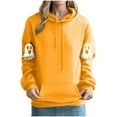 thumbnail image 2 of Jsaierl Halloween Sweatshirts Women Plus Size Pumpkin Ghost Graphic Sweatshirt Loose Fit Crewneck Hoodies Long Sleeve Holiday Pullover Tops Halloween Costumes, 2 of 3