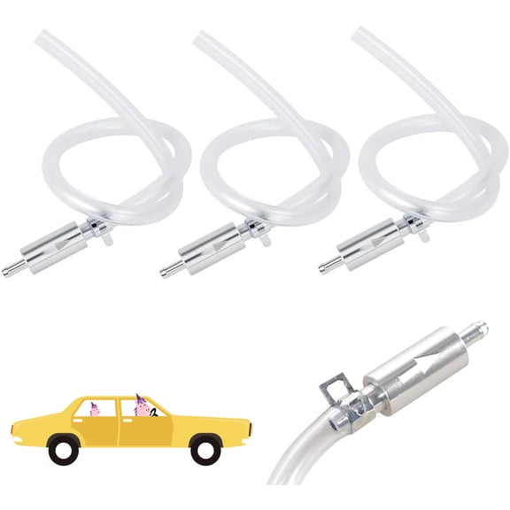 2026 New Brake Bleeder Hose, One Way Check Valve Tube Bleeding Tool Kit for Car Motorcycle Clutch, Universal Brake Fluid Bleeder Kit Brake Bleeder Valve for Hydraulic Brake System (3Pcs)
