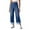AC07-Blue, variant on ADSSDQ Wide Leg Jeans for Women Trendy Cropped High Waisted Cuffed Hem Stretchy Boyfriend Capri Jeans with Pockets Blue 2XL