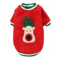thumbnail image 1 of Ropa navideña para mascotas Suéter de plumón coral para perros Ropa cálida y cómoda para mascotas en invierno, 1 of 5