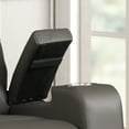 thumbnail image 7 of Modern Terry Collection, Upholstered Faux Leather with Electric Power Recliner Chair, Grey, 7 of 7