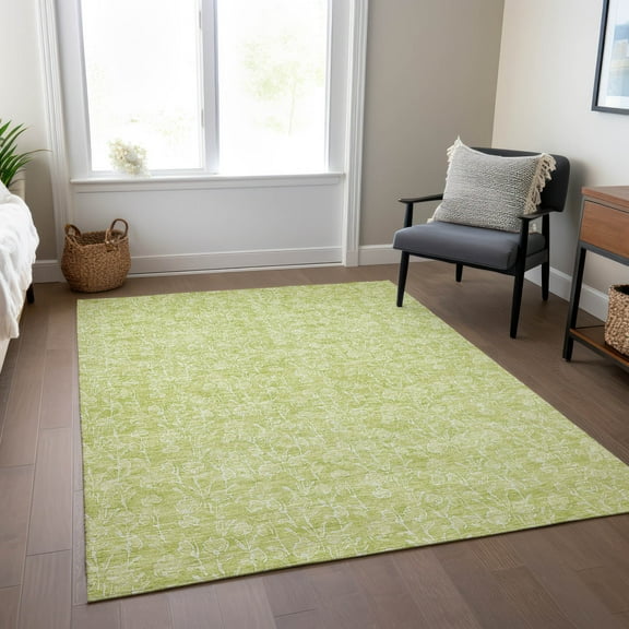 Addison Rugs Chantille Indoor/Outdoor Transitional Floral Aloe Washable Rectangle Rug, 10' x 14'