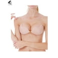 thumbnail image 3 of PULLIMORE Push Up Adhesive Bra Chest Gathered V Neck Silicone Bras Strapless Backless Invisible Bras (Cup A, Skin), 3 of 10