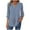 Dark Blue, variant on Women's Striped T-Shirts Trendy V-Neck Shirt Long Sleeve Button Tees Casual Fashion Shirts Classic Fit Pullover Tops (XL, Blue)