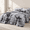 Tiedyegrey-King, variant on Faux Rabbit Fluffyforter Set Queen - 7 Piece Bed In A Bag