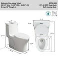 1.1/1.60 GPF DualFlush One Piece Toilet, WaterSaving Elongated