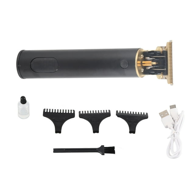 Cortadora de cabello eléctrica profesional, cortadora de cabello con carga directa USB de 1500 Mah, cortadora de cabello corporal de aleación
