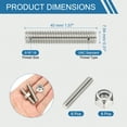 thumbnail image 2 of Uxcell UNC Fully Threaded Rod Length Right Hand Thread with Nuts for Various Applications 5/16"-18 x 1.57" 6, 2 of 6
