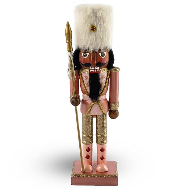 African American Christmas Nutcracker Rose Gold