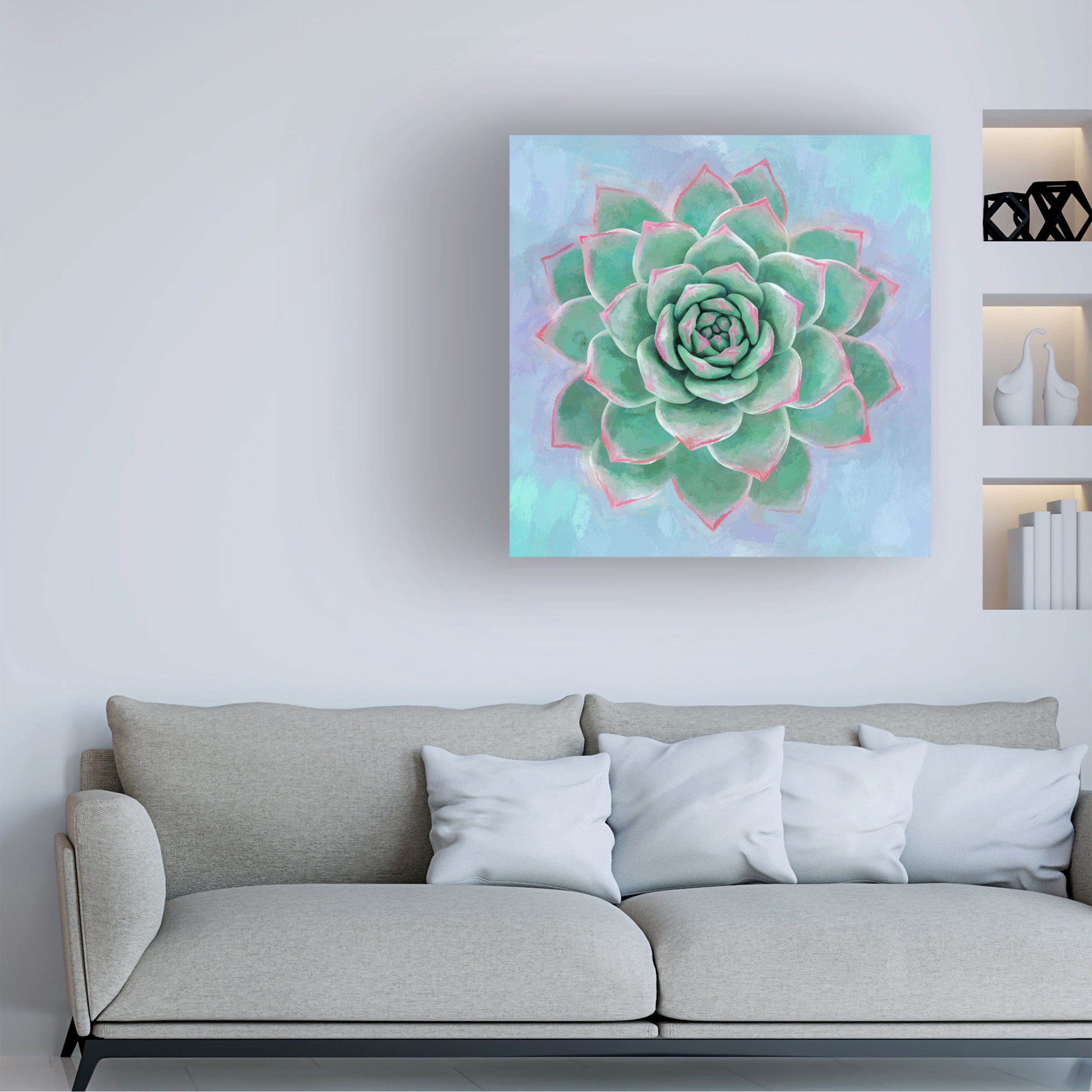 Cora Niele 'Succulent Painting' Canvas Art