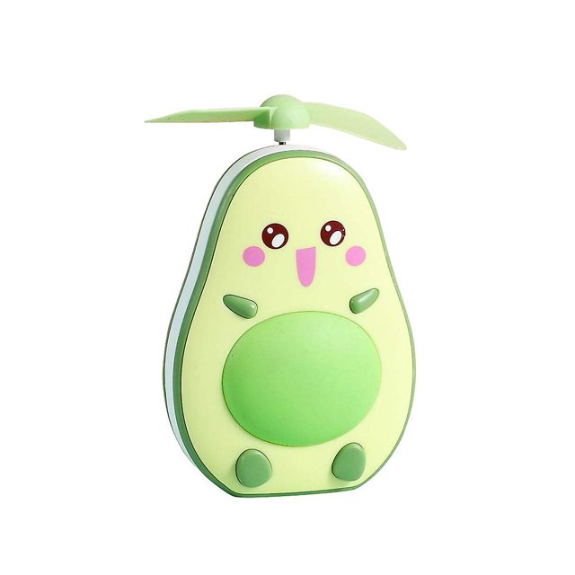 Light Green Pequeño ventilador de refrigeración personal de aguacate para electrodomésticos de verano para viajes al aire libre en el hogar