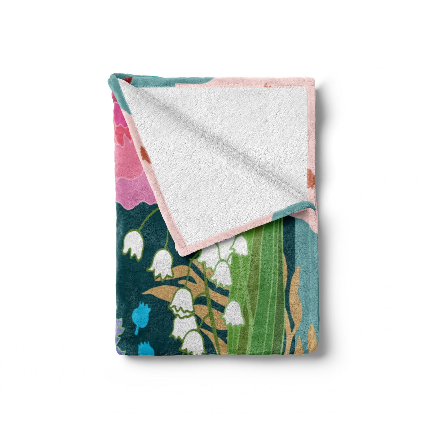 Ambesonne Floral Soft Flannel Fleece Throw Blanket 1950s Retro Style Flourishing Design of Vintage Hydrangea and White Bell Flowers Multicolor 50 x 60 Cozy Plush for Indoor and Outdoor Use Ambesonne Floral Soft Flannel Fleece Throw Blanket 1950s Retro Style Flourishing Design of Vintage Hydrangea and White Bell Flowers Multicolor 50 x 60 Cozy Plush for Indoor and Outdoor Use