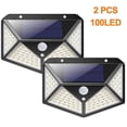 thumbnail image 1 of 2 piezas de lámparas solares para exterior, lámpara solar superbrillante de 100 LED, 1 of 5