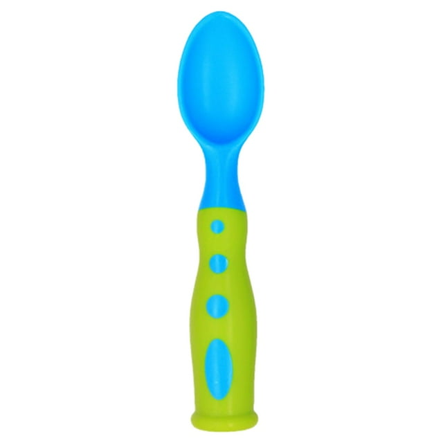 Less Than 5 Tableware Baby Stereo Two Color Spoon Fork P Two Color Cartoon Spoon Baby Spoon Spoon Training Spoon Fork