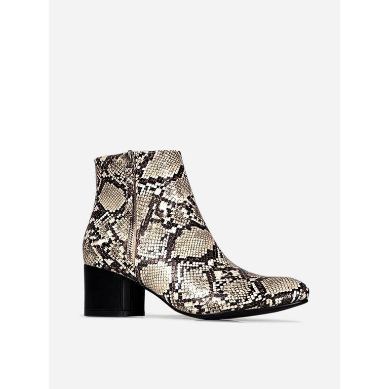 Walmart snakeskin deals booties