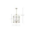 thumbnail image 6 of Nuvo Lighting Yorktown 4 Light Pendant Burnished Brass Finish Clear Glass - Burnished Brass, 6 of 15