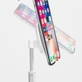 thumbnail image 2 of Heart Shaped Desktop Tablet Support Flexible Phone Support Metal Bracket Silver, 2 of 9