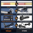 thumbnail image 2 of Nilight Amber Red 144LED Strobe Light Bar with Controller for Front/Rear Windshield Warning Lights Cars Trucks, 2 of 9