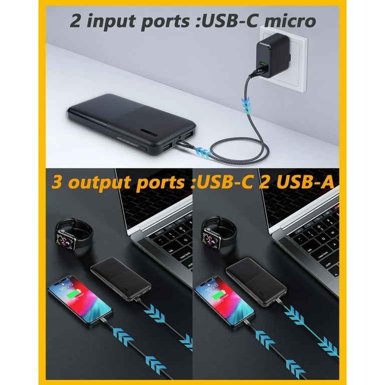 Fast Charging 50000mAh 4 USB 8 Outputs Power Banks Charger Built-in Micro  USB/Type-C/Lightning/ USB 4 in 1 Cable Portable Mobile Power Bank - China  Power Supply and Built-in Cable Powerbank price