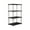Black, variant on WEGFTDUOP 4-Tier White Plastic Pantry Shelves 31.4"H Kitchen Closet Laundry Connectable Storage Rack Easy-Assembly Waterproof Organization Unit