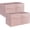 Pink, variant on StorageWorks Black PU Leather Storage Cubes with Reinforced Panel, Collapsible Organizer Bins for Office Closet and Living Room, 4 Pack, 13 Inch