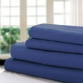 thumbnail image 3 of Duvet Cover Set 1800 Count Ultra Soft - Microfiber Duvet Set of 3 Pieces (Navy Blue, King/California King) - Hypoallergenic Duvet Cover - Lux Decor Collection, 3 of 4