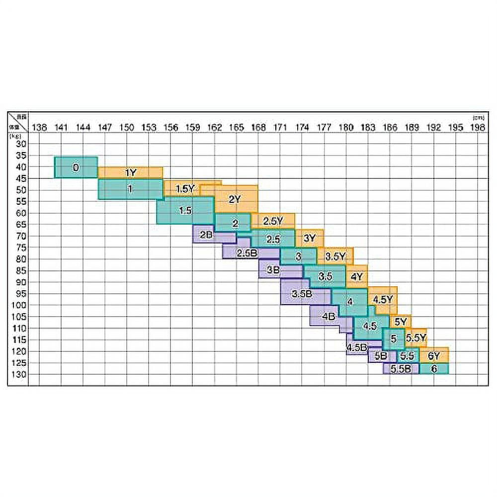 Mizuno gi store size chart