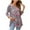 Pink Paisley, variant on ENMAIN Womens Plus Size Tops 3/4 Sleeve Shirts V Neck Casual Green Floral Tunic Swing Flare Blouses
