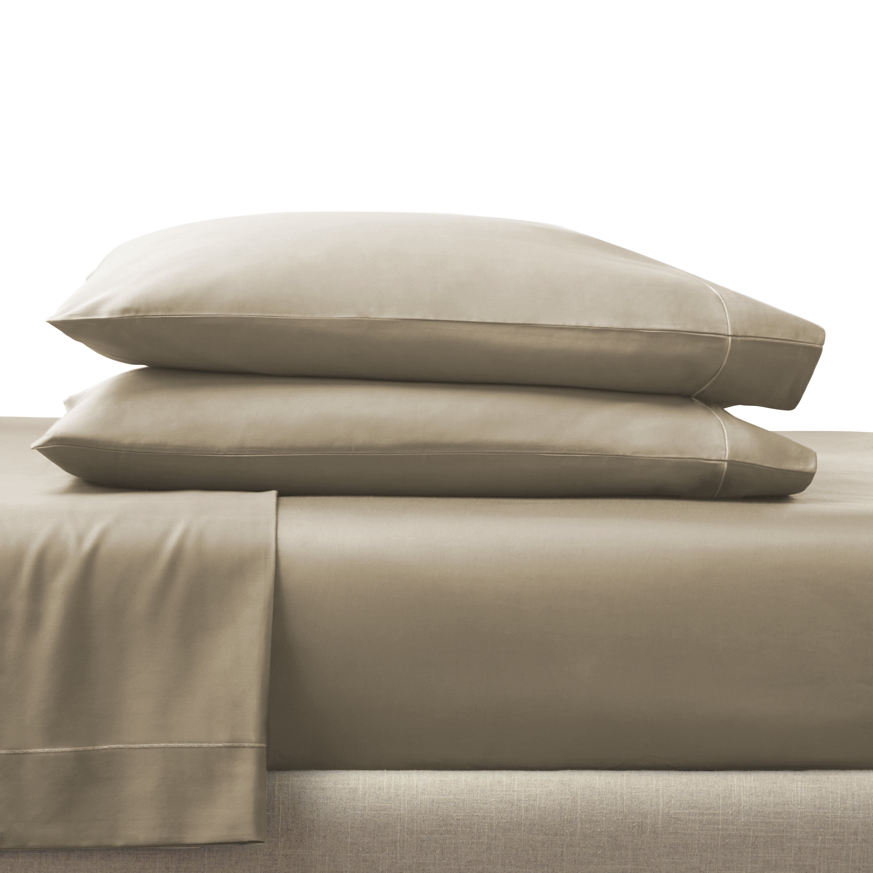 Better Homes & Gardens 3-Piece 400 Thread Count Almond Biscuit Performance Bed Sheet Set, Twin