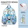 thumbnail image 5 of Cute Nautical Dolphin Students Backpack With Underwater Marine Life Ocean Tropical Sea Abstract Funny Colorful Design, 5 of 5