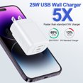thumbnail image 2 of for iPhone 15 Charger,AILKIN 25W 2PACK USB C Charger Block Type C Charger Fast Charging with 2PACK Usb C Cable 6ft Android Phone Wall Charger Block Plug Adapter for iPhone 15 Charger Block Usb C, 2 of 8