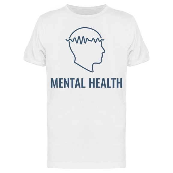 Mental Health Brain Waves Tee Men's -Image by Shutterstock