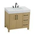 thumbnail image 6 of Elegant Kitchen and Bath 36 inch Single Bathroom Vanity In Honey Brown, 6 of 10