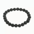 thumbnail image 4 of EOEMY 4/6/8mm Black Lava Rock Stone Yoga Mala Beaded Charm Wrist Men Women Bracelets-6mm-Lava Stone, 4 of 7