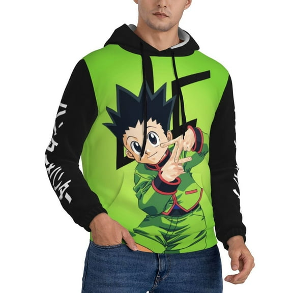 Unisex Hunter X Hunte Gon Freeccss Pullover Hoodies 3D Print Novelty Sweatshirts Hoodie with Pocket for Men Women