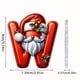 thumbnail image 2 of Seyotauo 2025 Alphabet Ornaments for Christmas Tree, Acrylic Christmas Santa Claus Hat Alphabet Ornaments with White Beard, Red Alphabet Ornaments for Crafting Christmas Tree Decor, 2 of 2