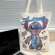 thumbnail image 2 of Disney-bolsa de lona de Stitch para estudiante, bolsa de gran capacidad, almacenamiento de papelería, bolsa de hombro, juguetes, regalos para niñas, 2 of 5