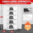 thumbnail image 3 of SOLAURA Metal Storage Cabinet with Locking Doors and 4 Adjustable Shelves, 71"H x 32"W x 16"D Cabinet for Office, Home, Garage, Warehouse(White), 3 of 9