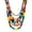 C, variant on Party Necklace Exaggerated Vintage Multilayer Handmade Colorful Beads Dress Up Fashion Item Ethnic Tassel Wood Beaded Bib Necklace Holiday Party Jewelry