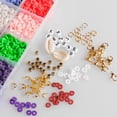 thumbnail image 4 of Bead Craft Kit Set Diy Soft Pottery Slice Jewelry Set 20 Colors Bohemia with Letters and Shells Accessories to Make Bracelets Crafts, 4 of 9