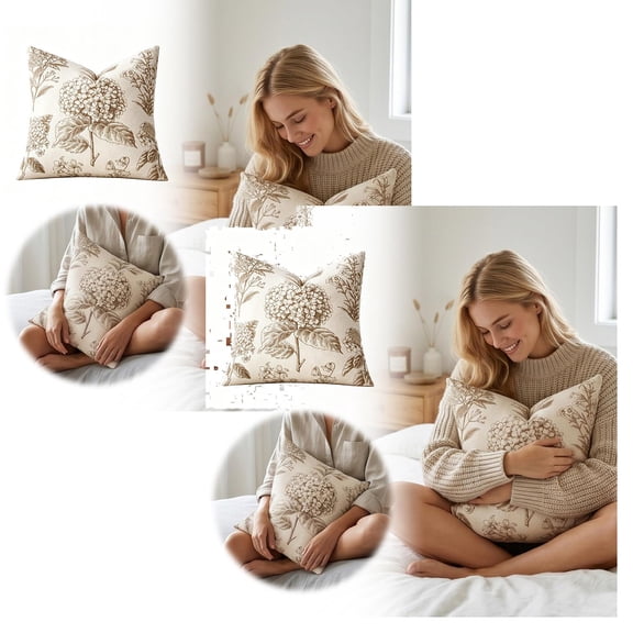 2Pcs Decorative Throw Covers Soft Square Home Sofa Couch Bedroom Living Room Pillow Case 15.7X15.7"